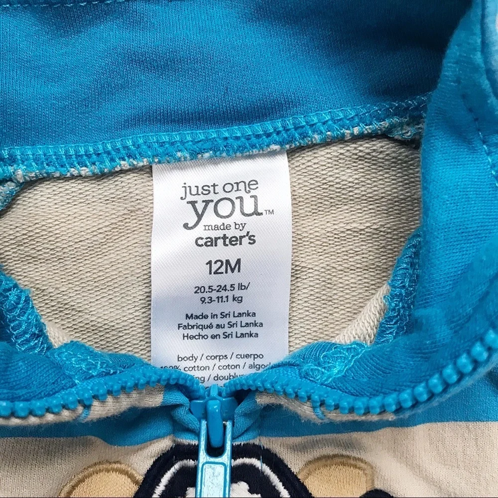 Carters aqua gray